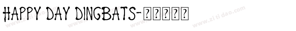 Happy Day Dingbats字体转换